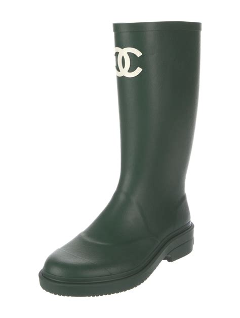 chanel rain boots green|chanel boots fall 2022.